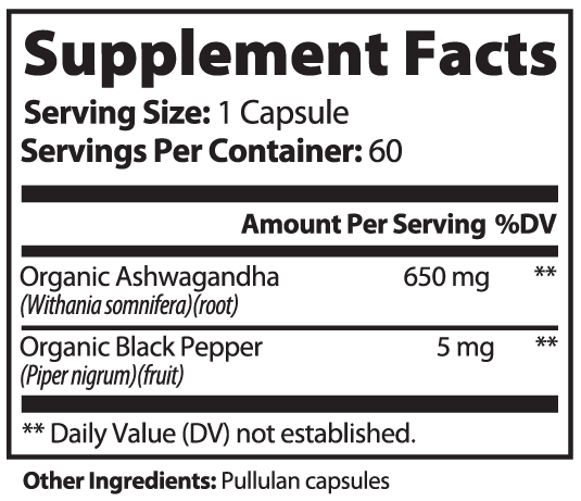 Ashwagandha herbal supplement promoting stress relief and mental well-being for holistic health improvement