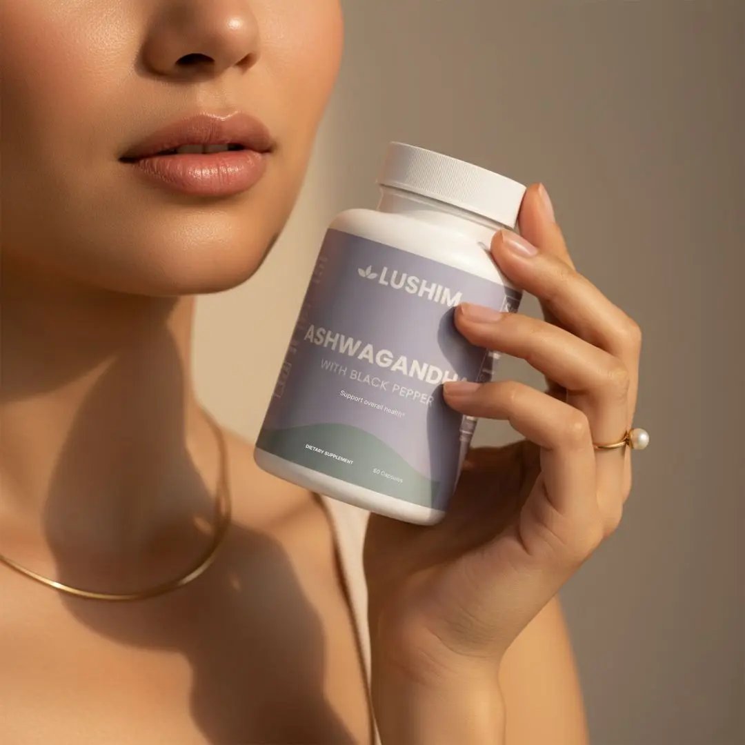 Ashwagandha herbal supplement promoting stress relief and mental well-being for holistic health improvement