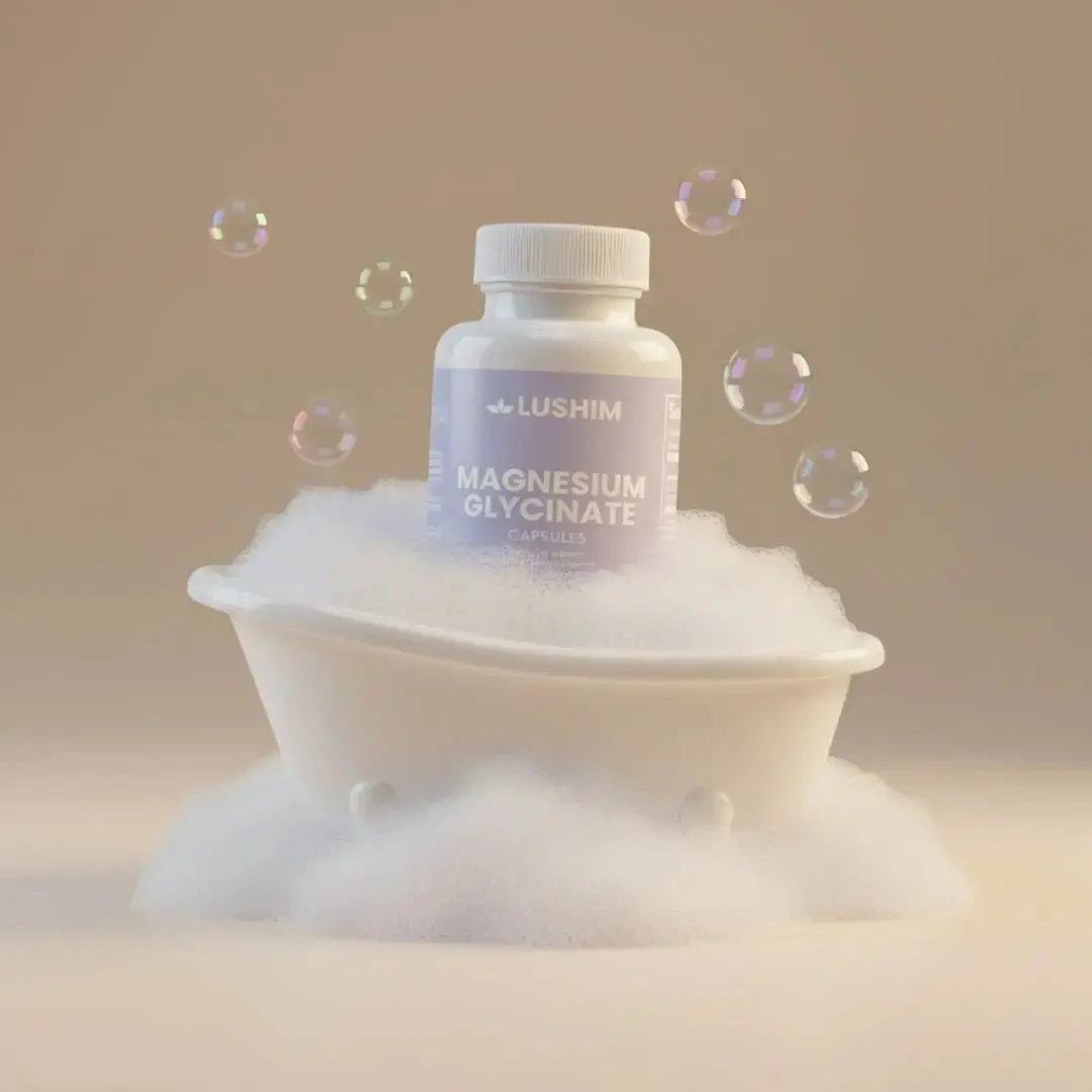 Magnesium Glycinate supplement for improved sleep aid and restful nights, enhancing relaxation and overall wellness